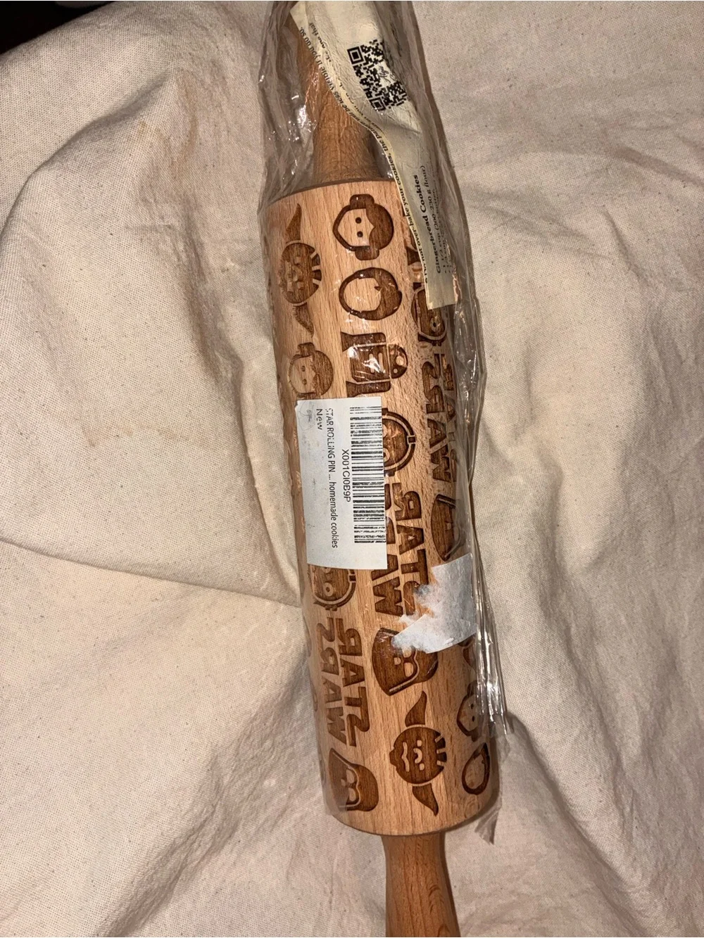 Star Wars Engraved Wooden Rolling Pin - Natural